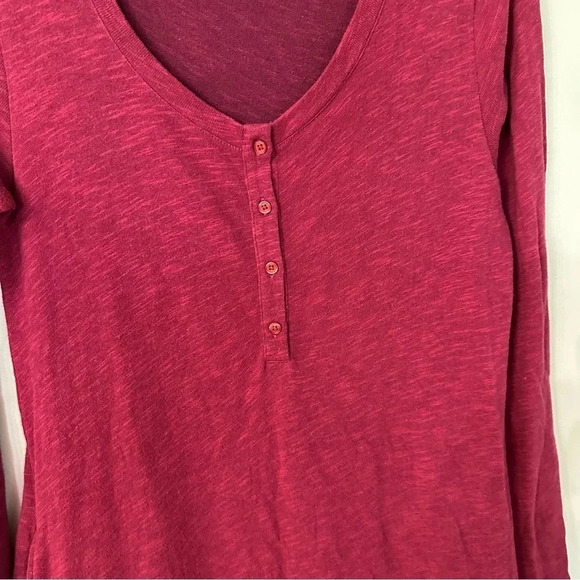 Soft Surroundings Women's Dark Pink Long Sleeve Tunic Dress w/ Pockets Sz S GUC - Picture 3 of 9